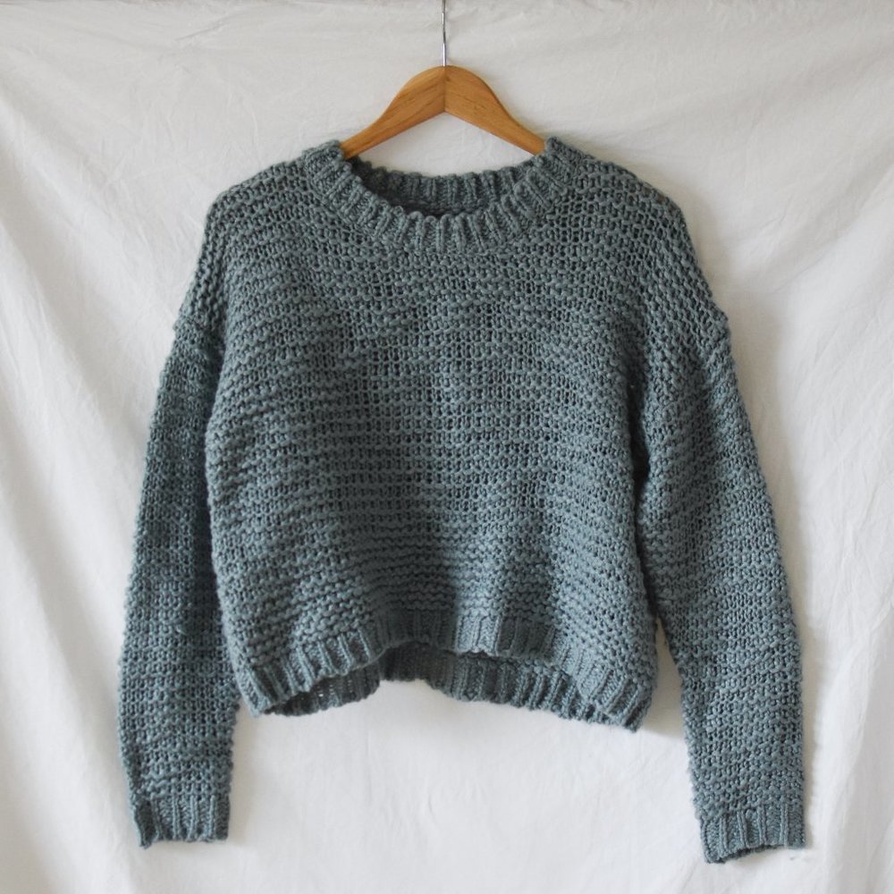 Forever 21 Teal Chunky Knit Sweater